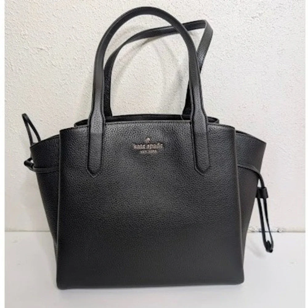 Kate Spade Black Large Dumpling Purse Satchel Crossbody Bag